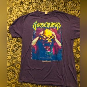 RL Stines Goosebumps the haunted mask t shirt size large purple men’s women’s